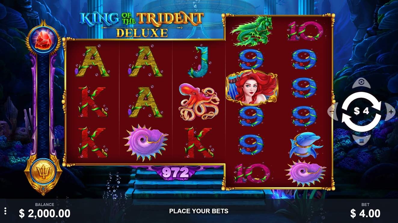 King of the Trident Deluxe Slot Gameplay