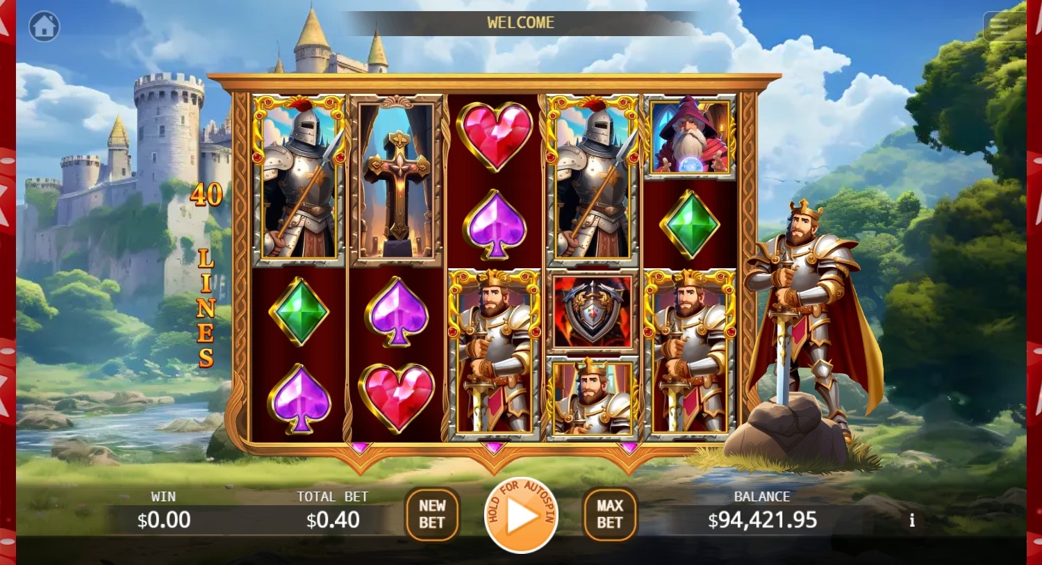 King's Sword Slot Gameplay