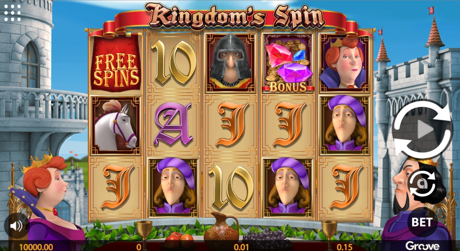 Kingdom's Spin Slot Gameplay