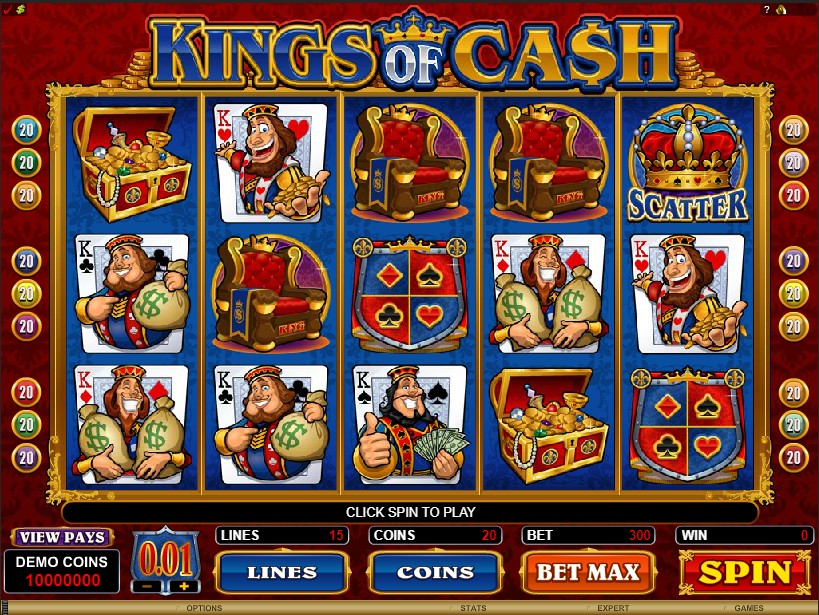 Kings of Cash Slot Gameplay
