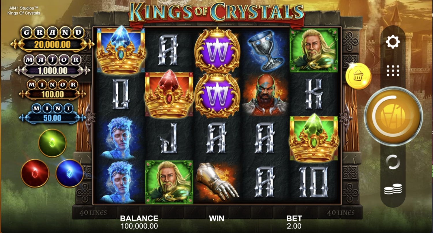 Kings of Crystals Slot Gameplay