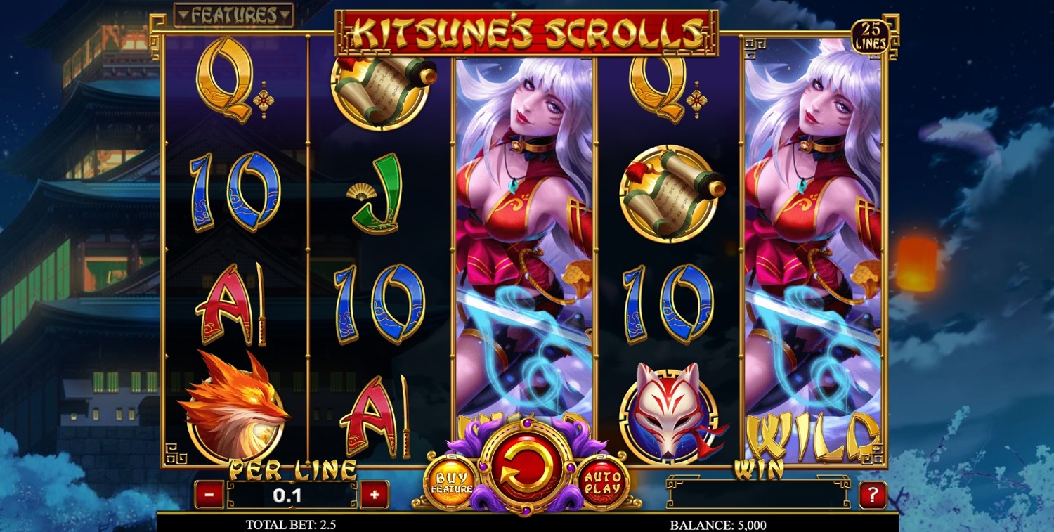 Kitsune's Scrolls Slot Gameplay