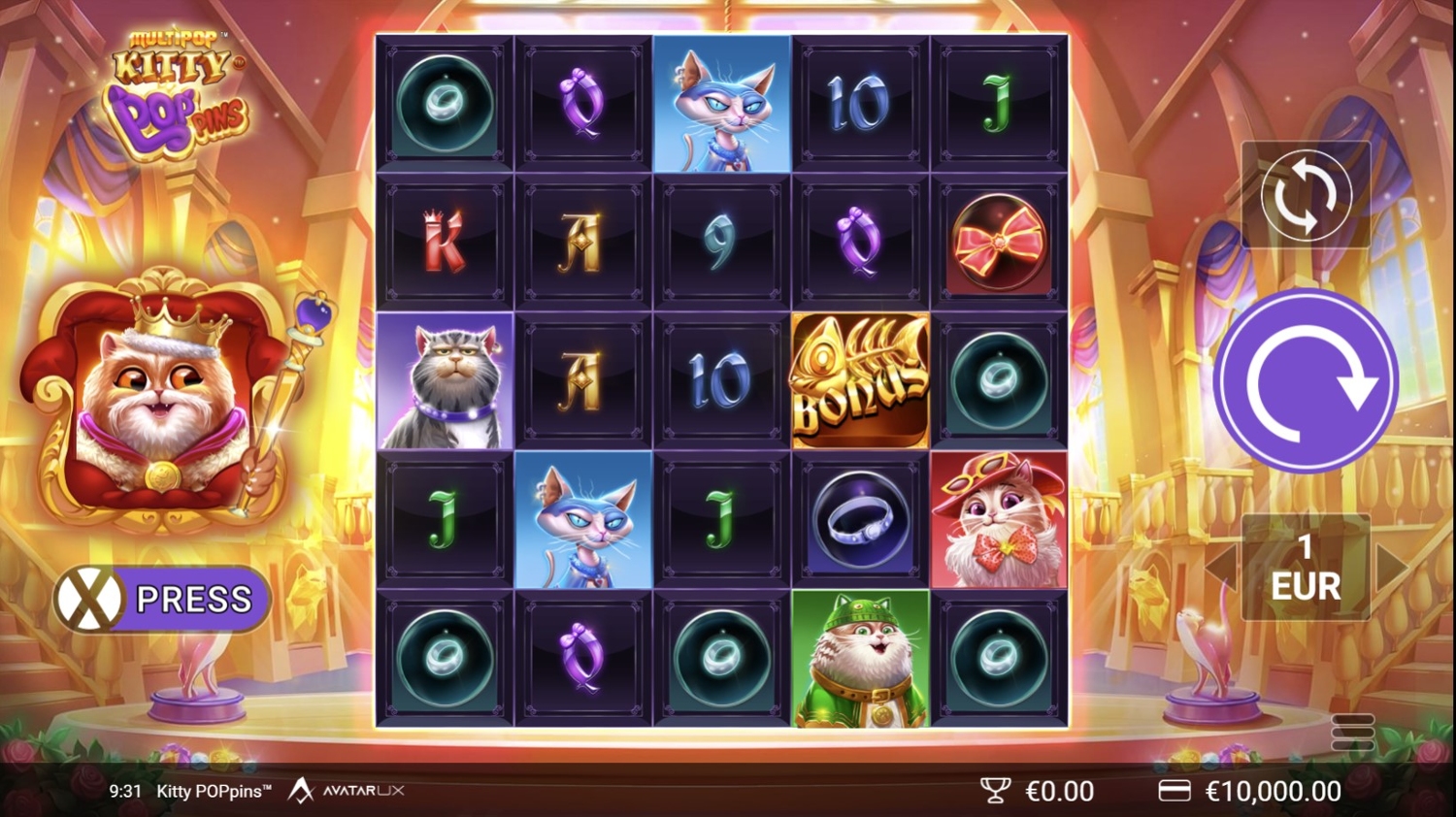 Kitty POPpins Slot Gameplay