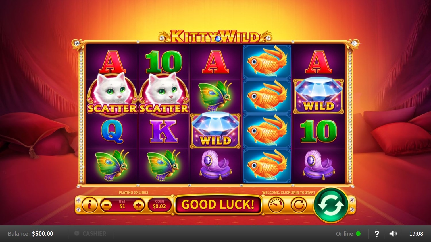 Kitty Wild Slot Gameplay