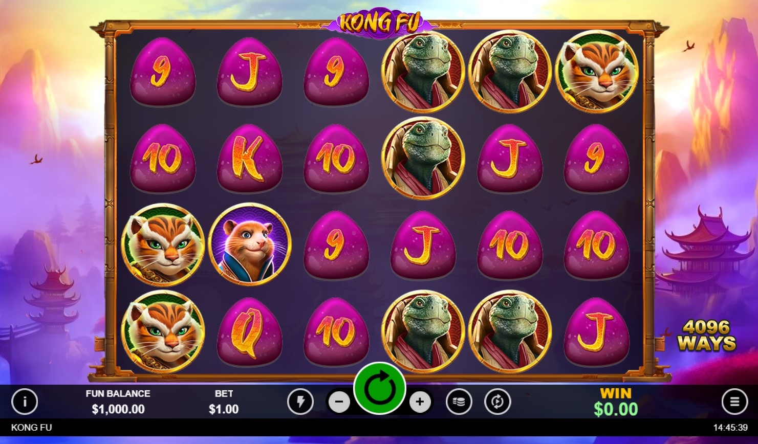 Kong Fu Slot Gameplay