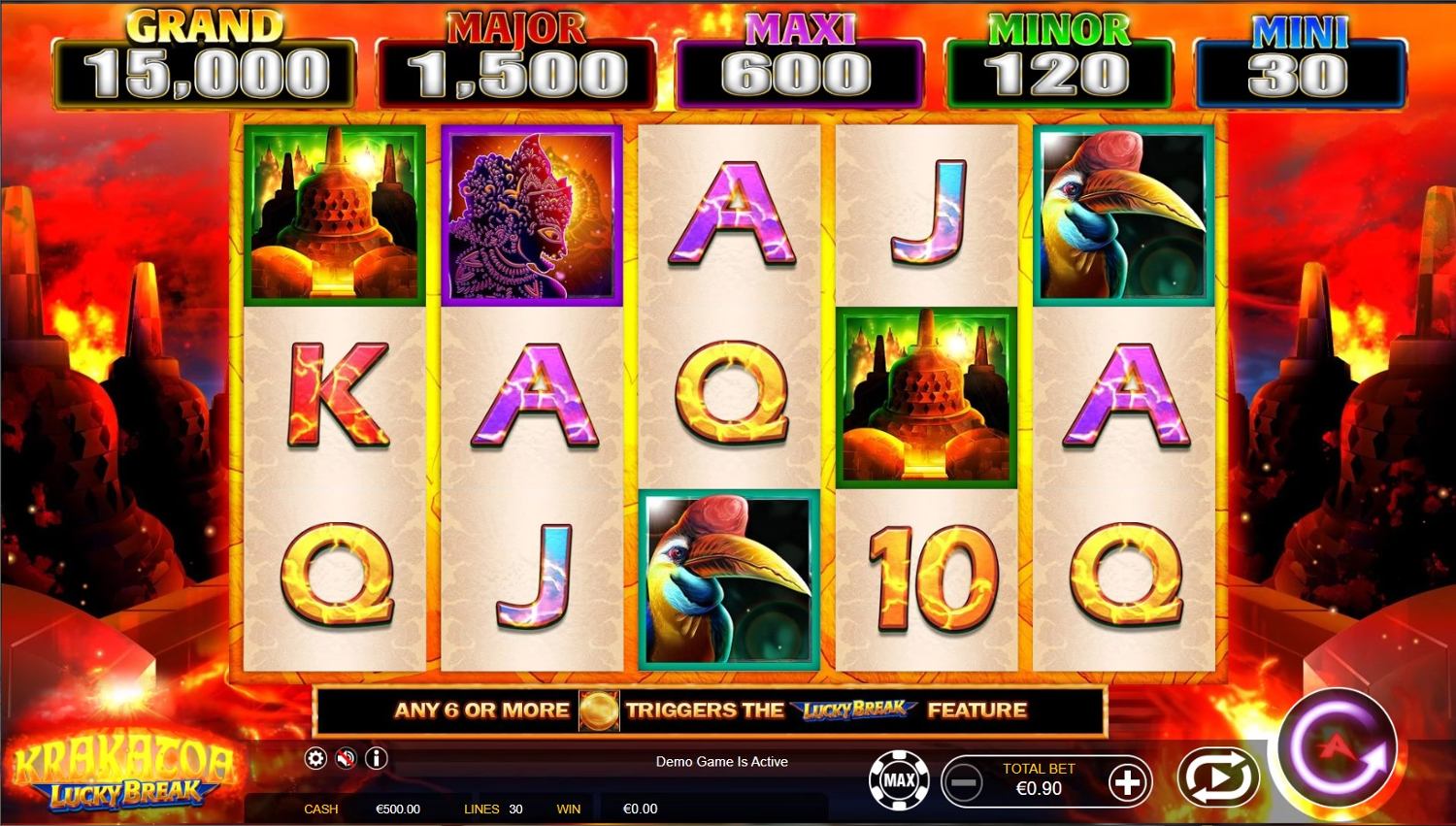 Krakatoa Lucky Break Slot Gameplay