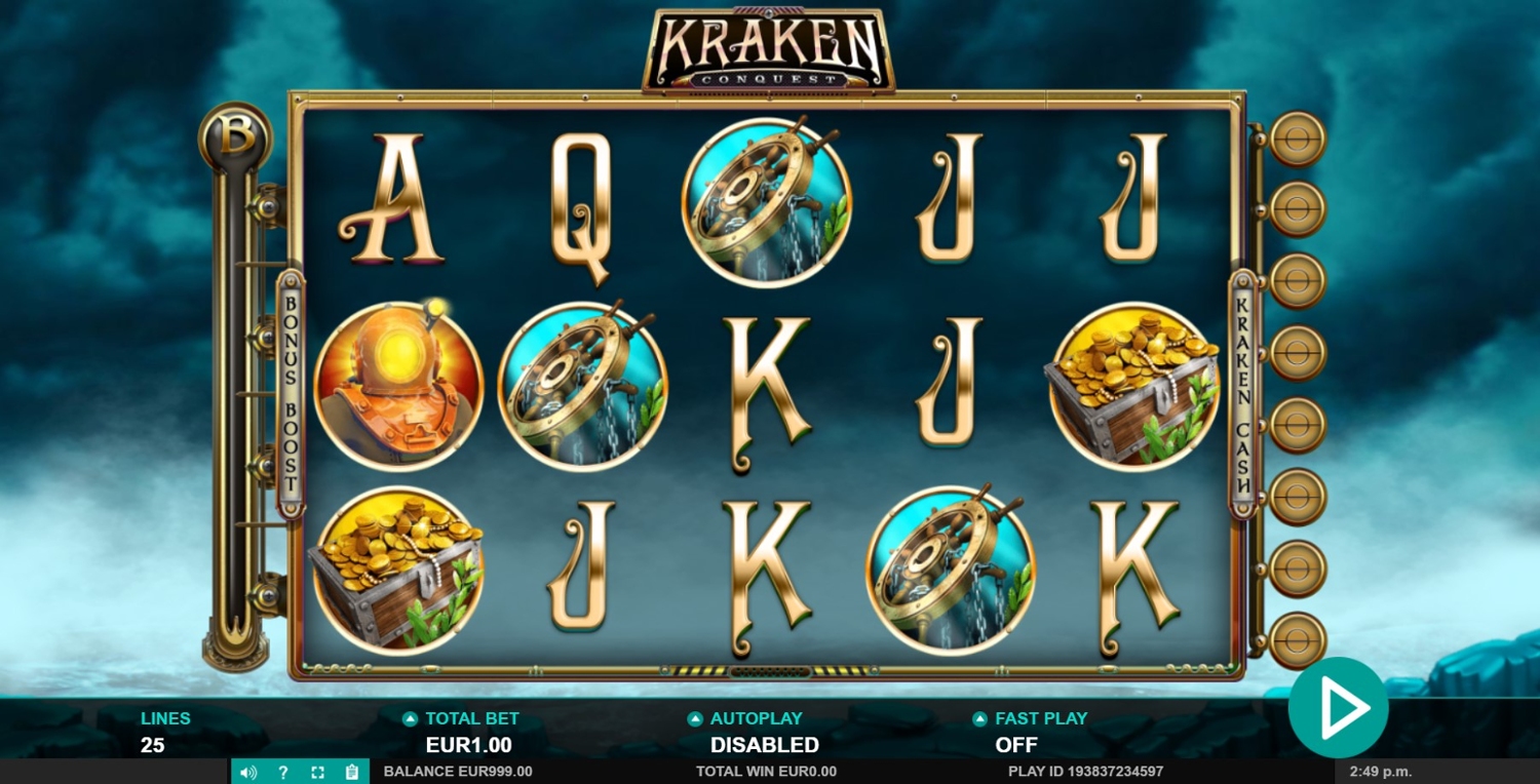 Kraken Conquest Slot Gameplay