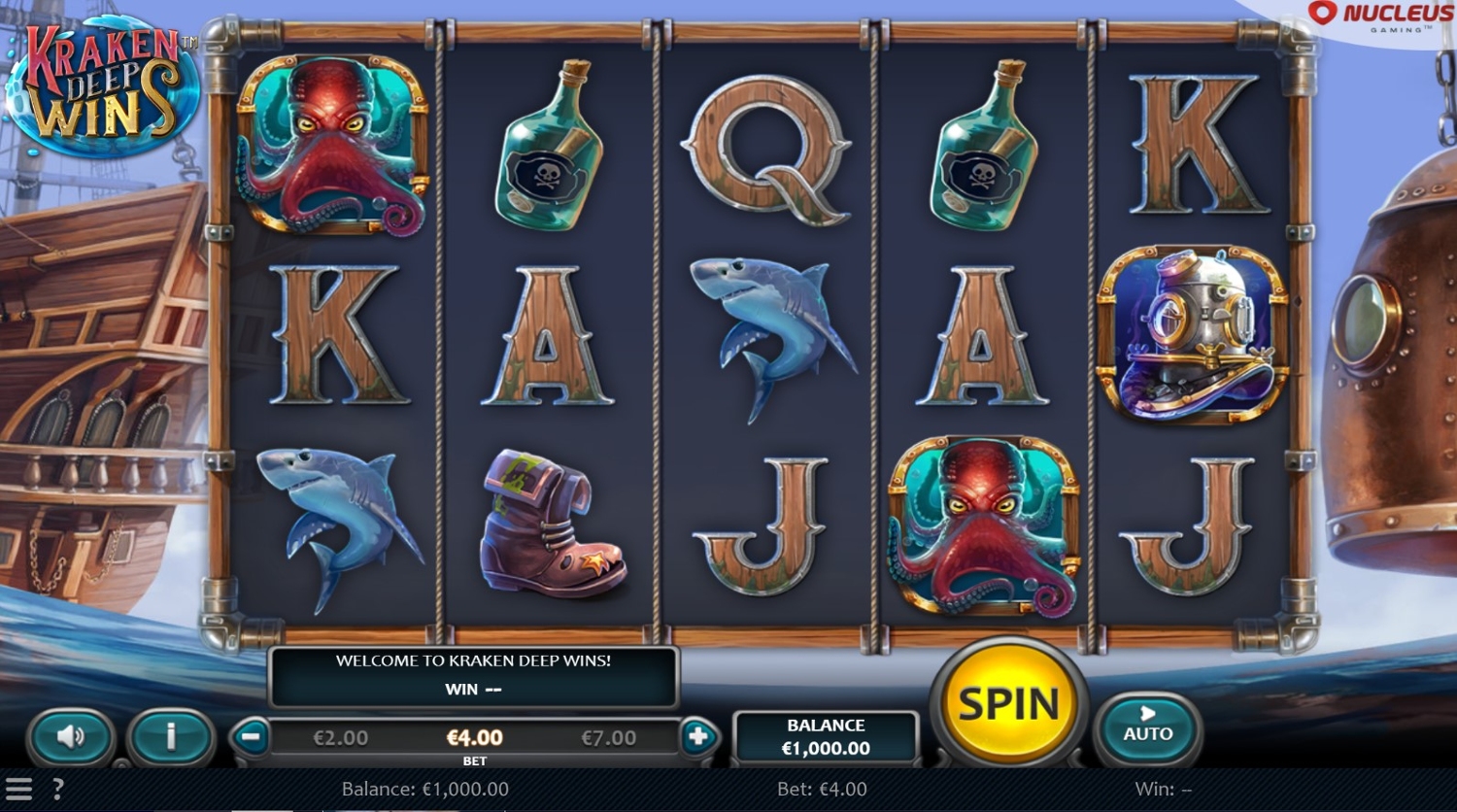 Kraken Deep Wins Slot Gameplay
