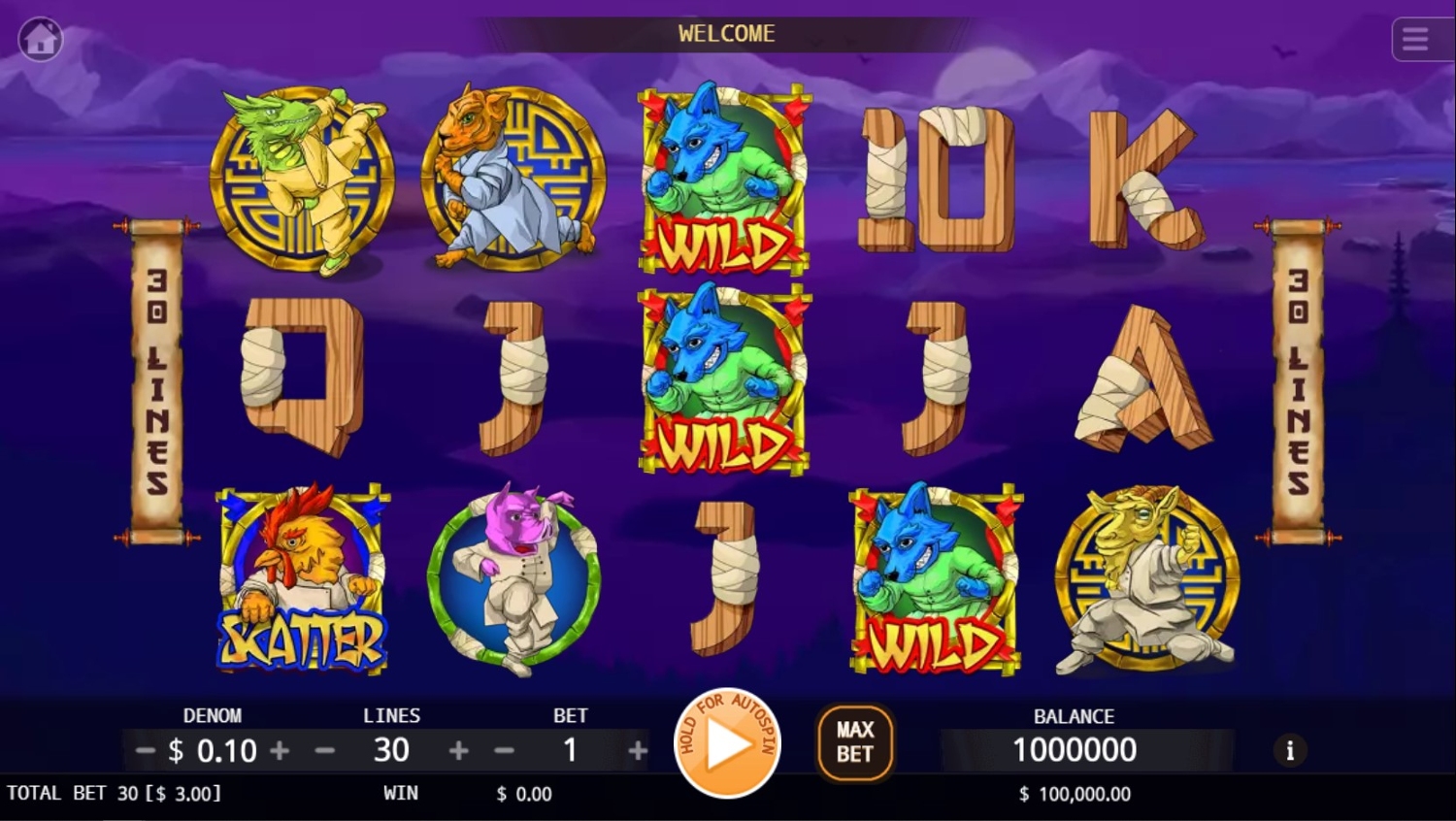 KungFu Kash Slot Gameplay