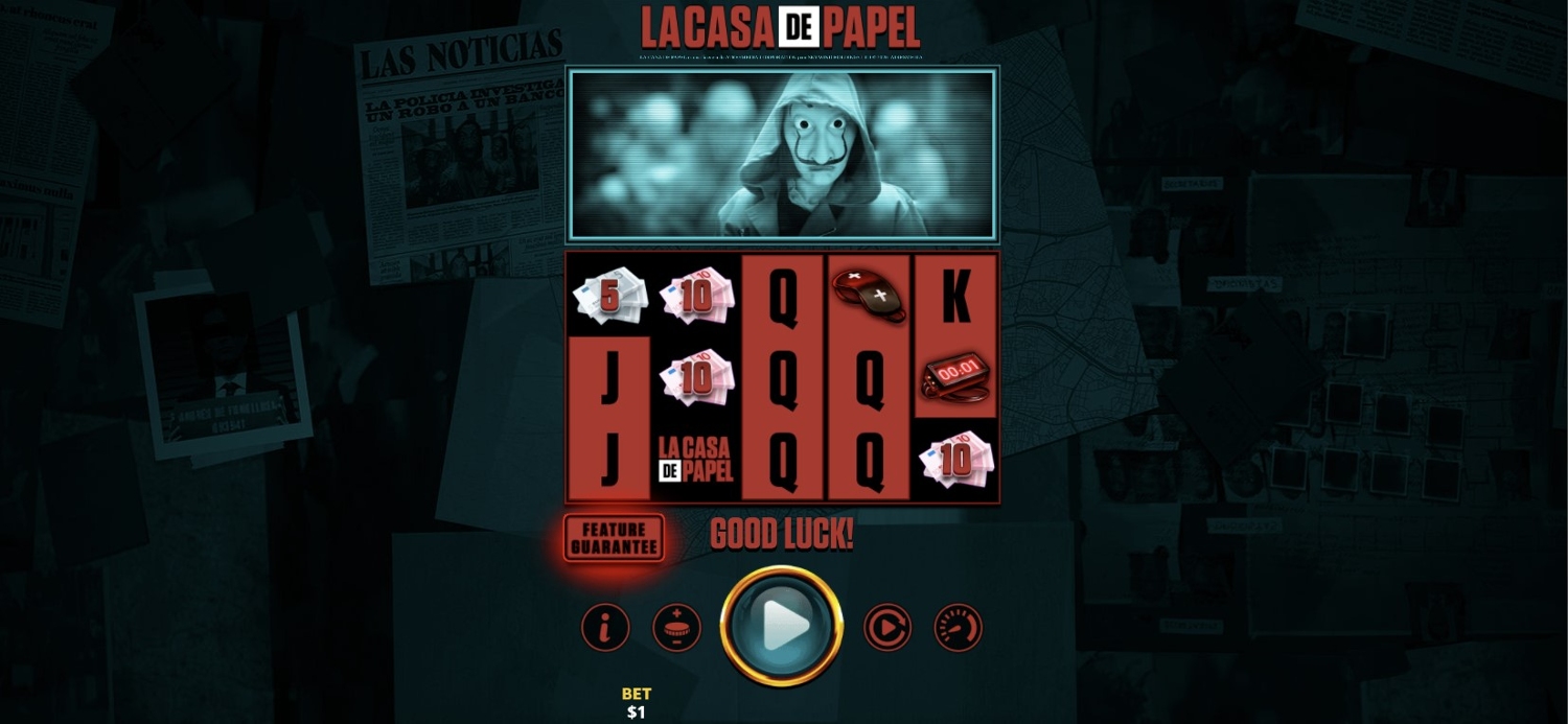 La Casa De Papel Deluxe Slot Gameplay