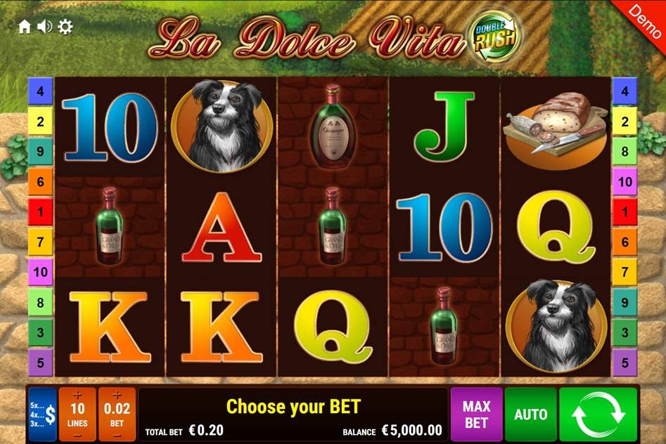 La Dolce Vita - Double Rush Slot Gameplay