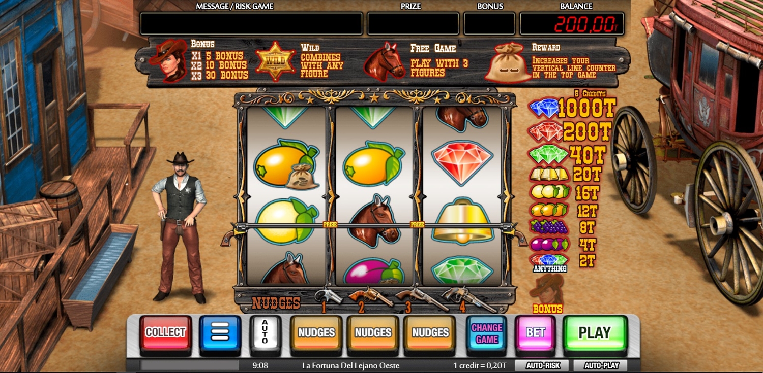 La Fortuna Del Lejano Oeste Slot Gameplay