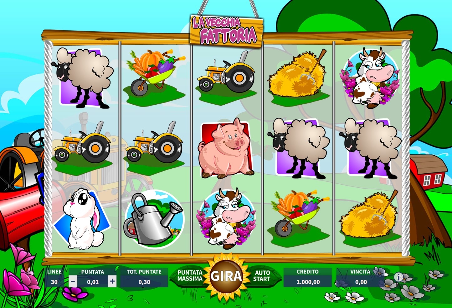La Vecchia Fattoria Slot Gameplay