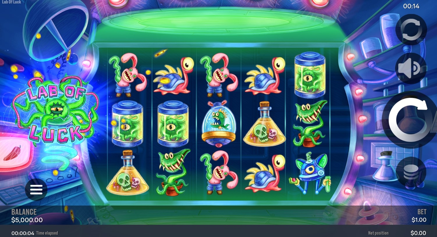 Lab of Luck Slot Gameplay
