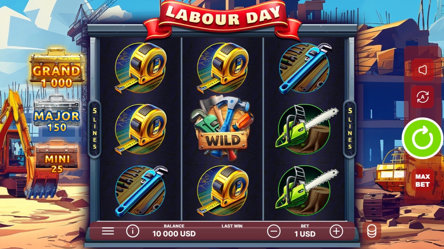 Labour Day Slot Gameplay