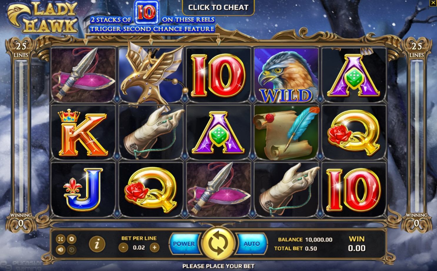 Lady Hawk Slot Gameplay