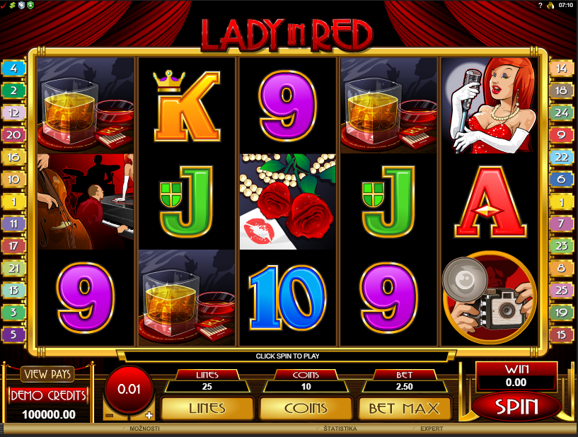 Lady in Red Slot Gameplay
