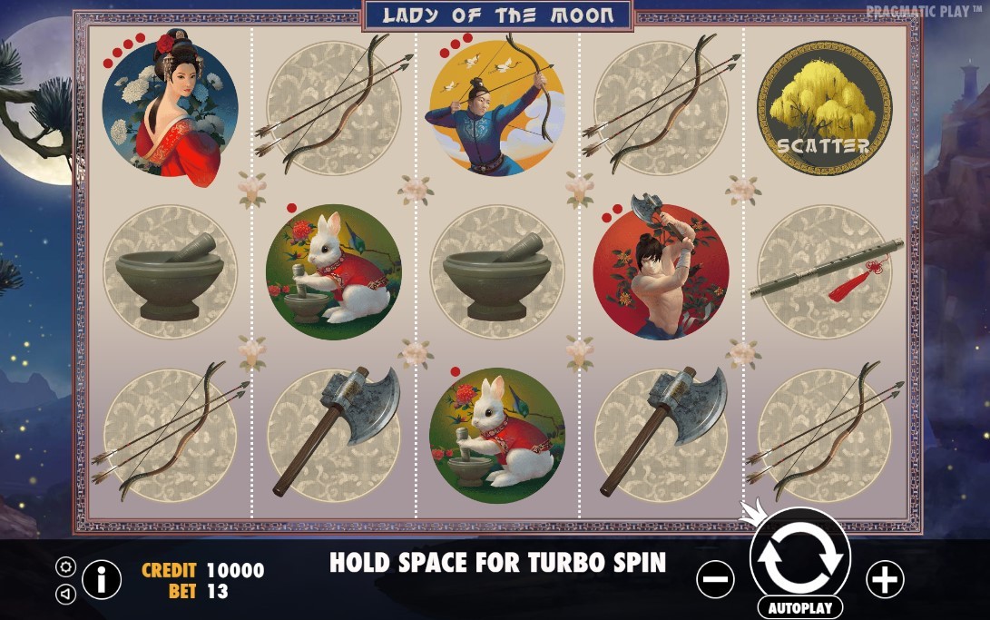 Lady of the Moon Slot Gameplay