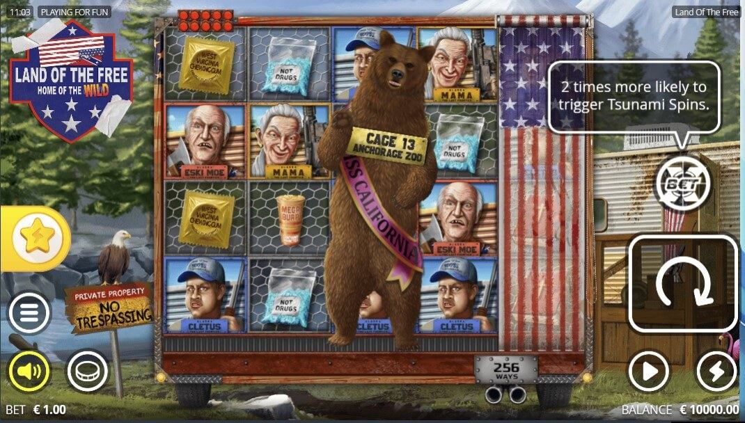 Land of the Free Slot Gameplay