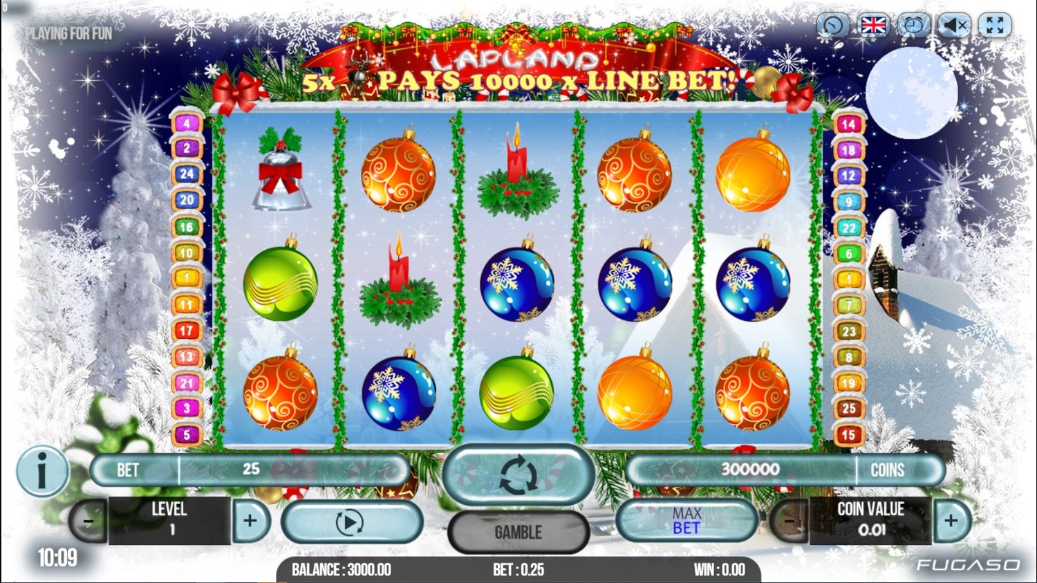 Lapland Slot Gameplay