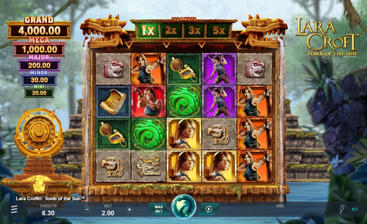 Lara CroftÃ‚Â®: Tomb of the Sun Slot Gameplay