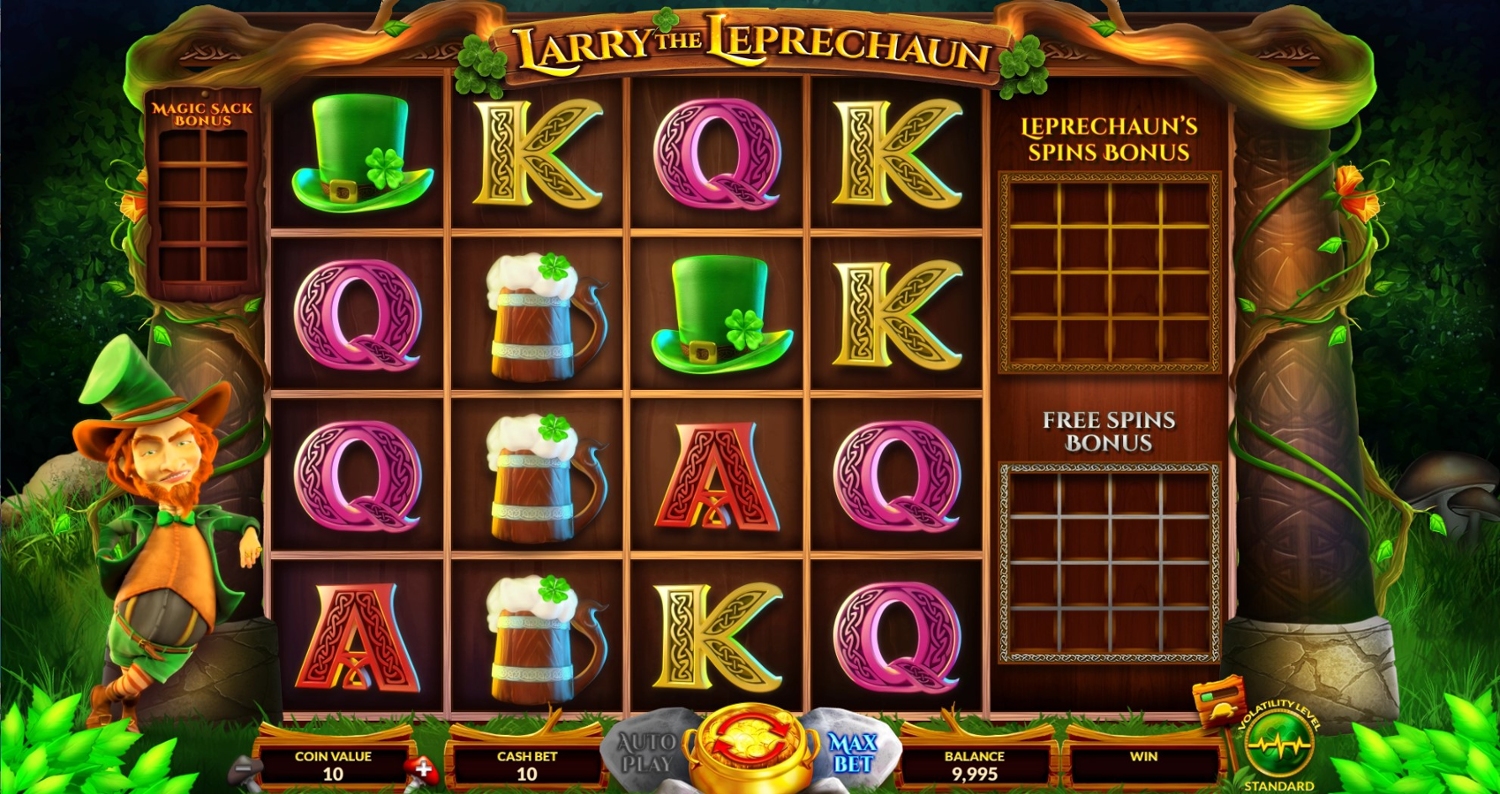 Larry the Leprechaun Slot Gameplay