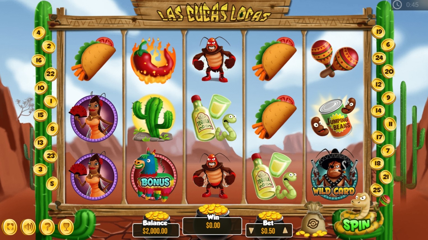 Las Cucas Locas Slot Gameplay