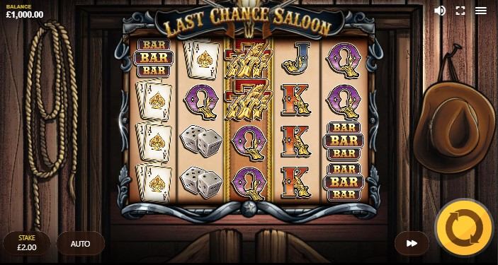 Last Chance Saloon Slot Gameplay