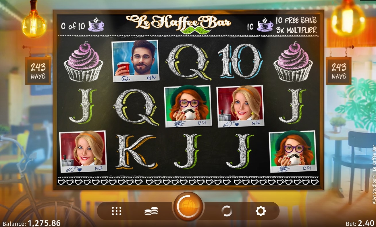 Le Kaffee Bar Slot Gameplay