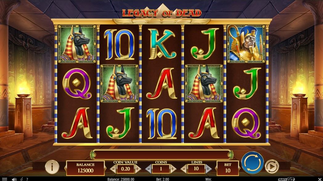 Legacy of Dead Slot Gameplay