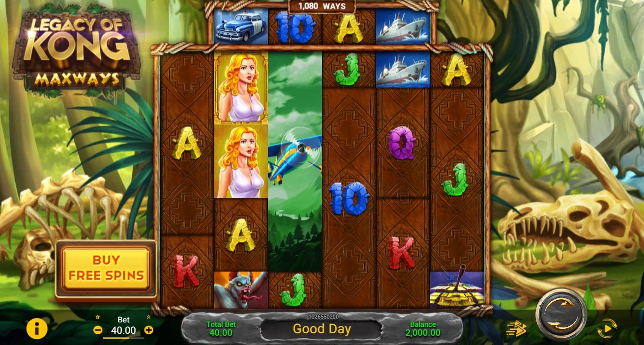 Legacy of Kong Maxways Slot Gameplay