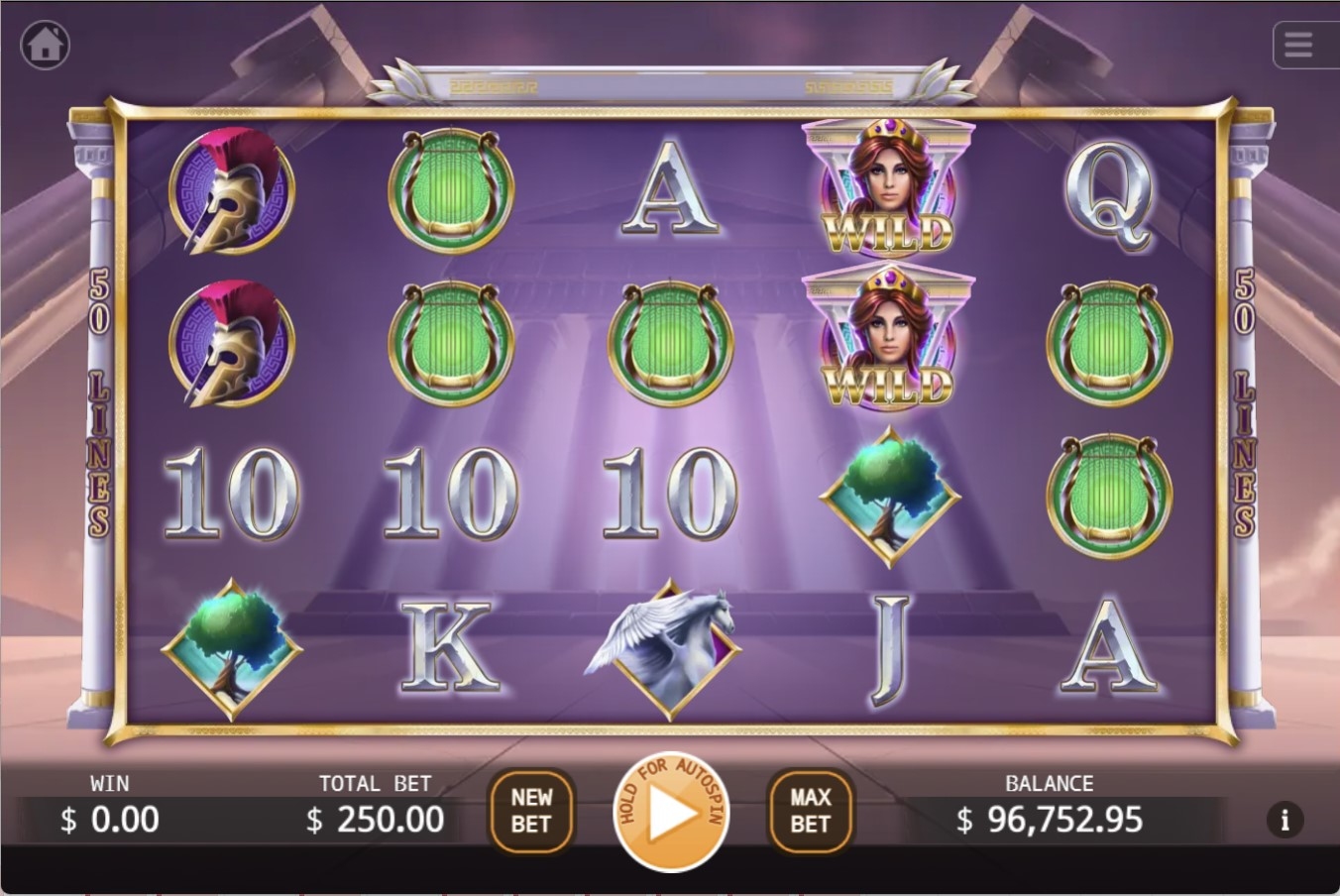 Legend of Athena Slot Gameplay