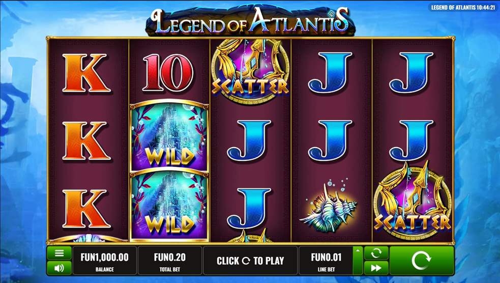 Legend of Atlantis Slot Gameplay