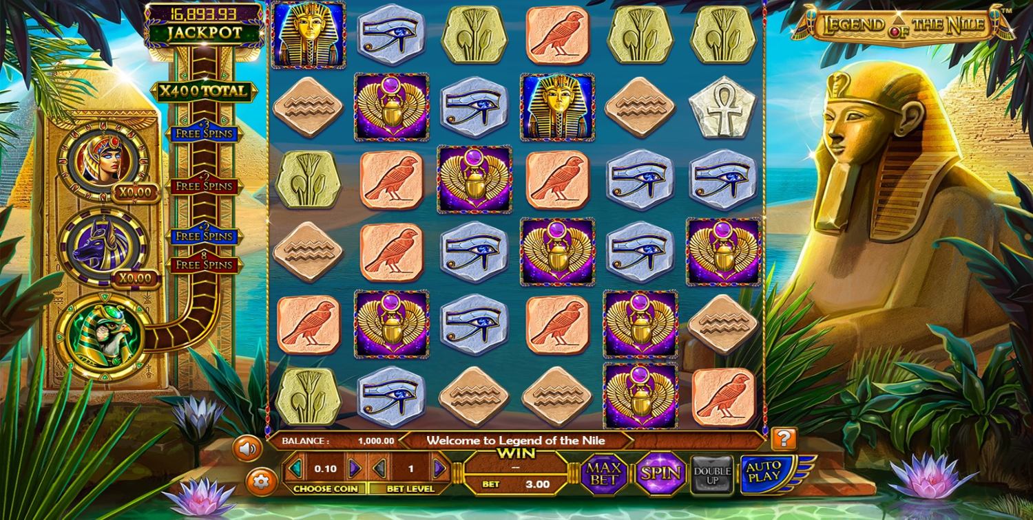 Legend of the Nile Slot Gameplay