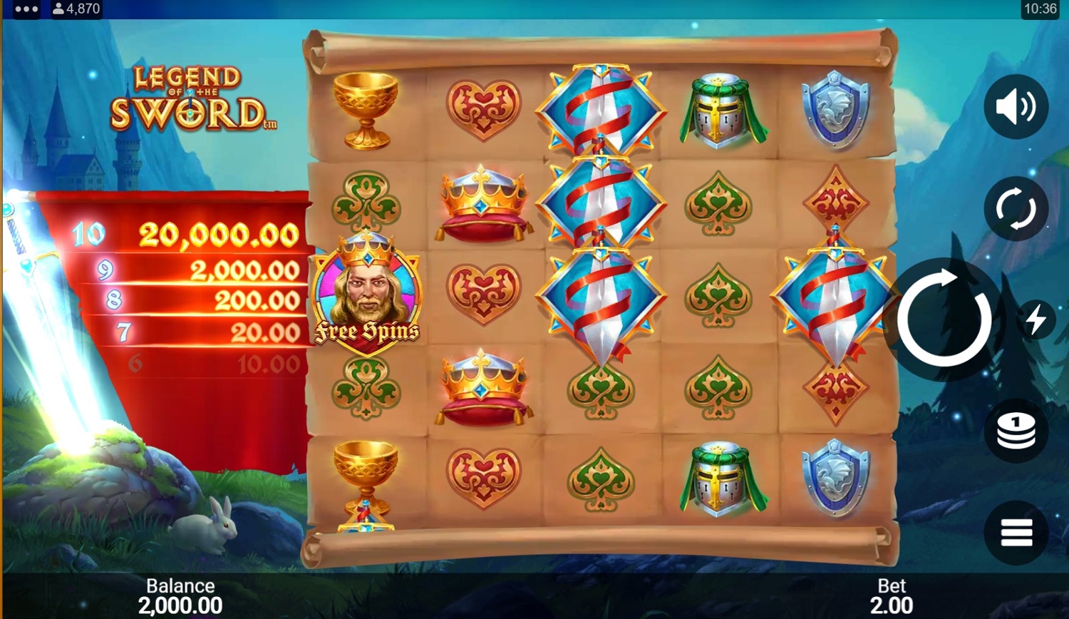Legend of the Sword Slot Gameplay