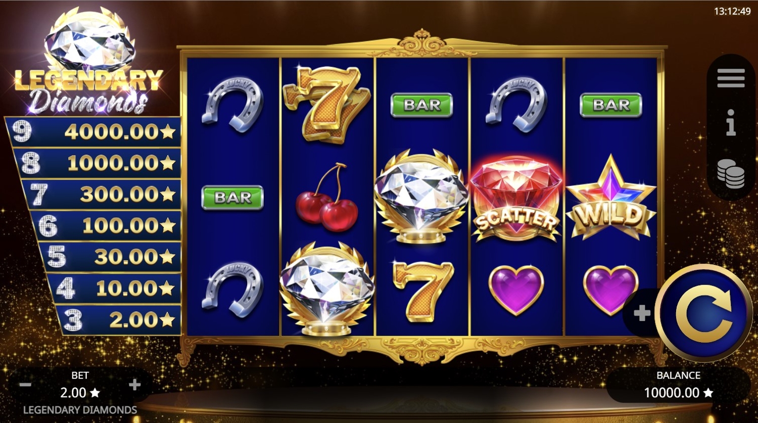 Legendary Diamonds Slot Gameplay