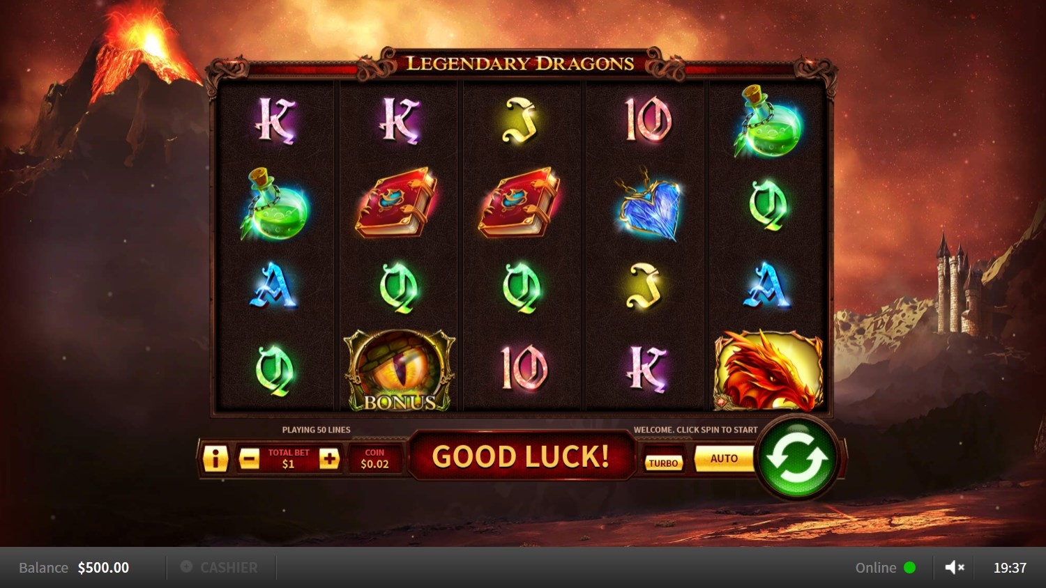 Legendary Dragons Slot Gameplay