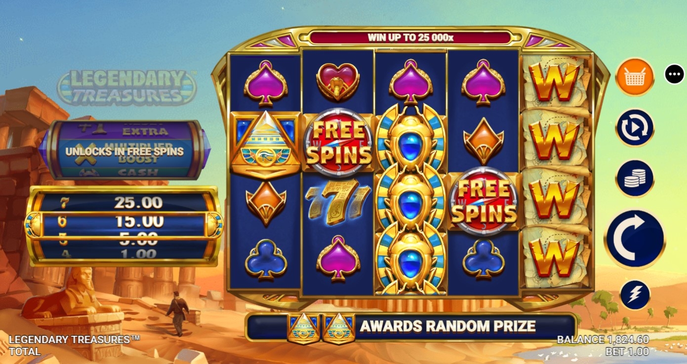 Legendary Treasures Slot Gameplay
