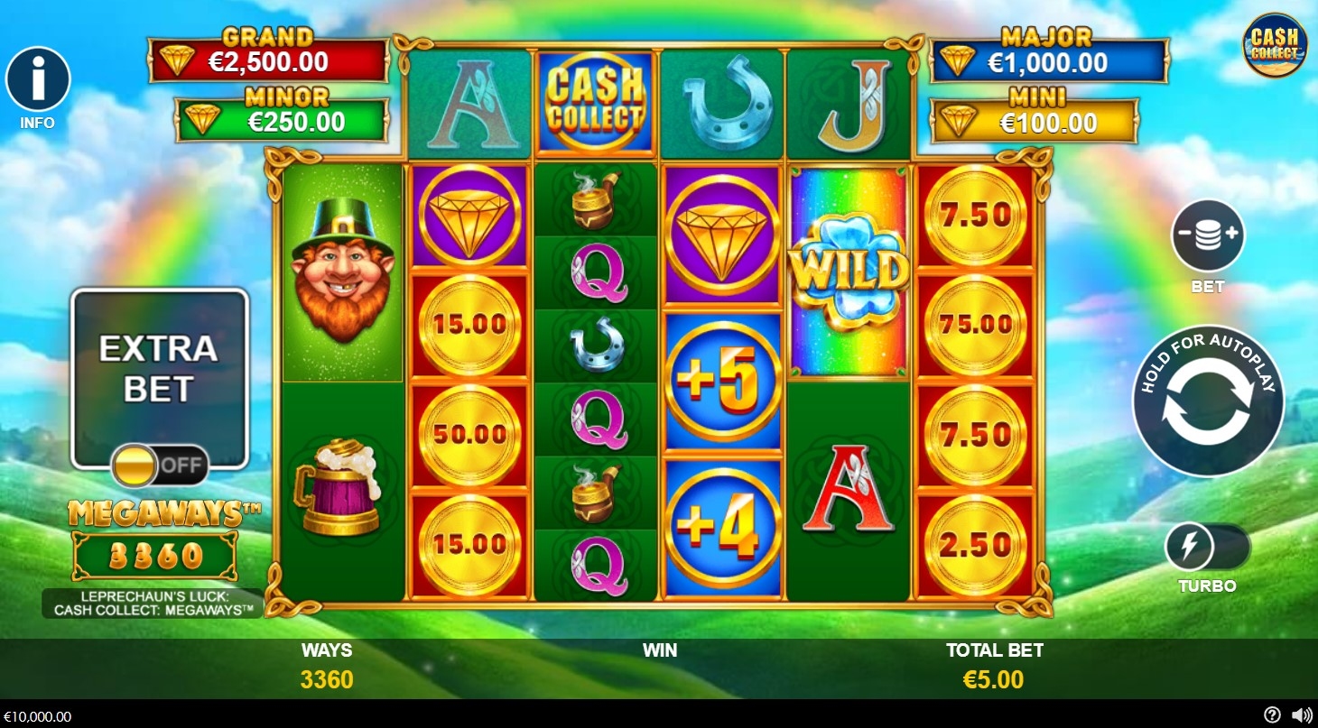 Leprechaun's Luck Cash Collect MegaWays Christmas Slot Gameplay