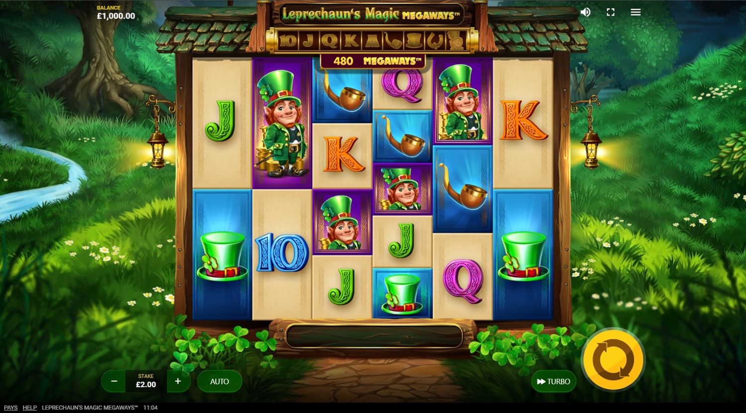 Leprechaun's Magic Megaways Slot Gameplay