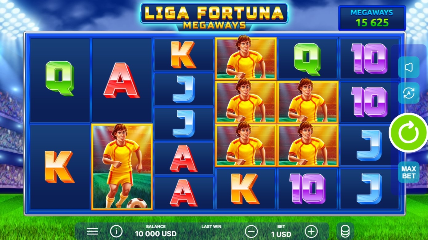 Liga Fortuna Megaways Slot Gameplay