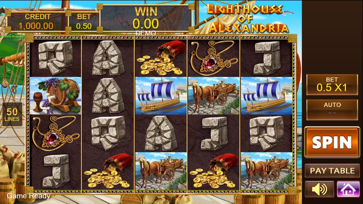 Lighthouse of Alexandria Slot Gameplay