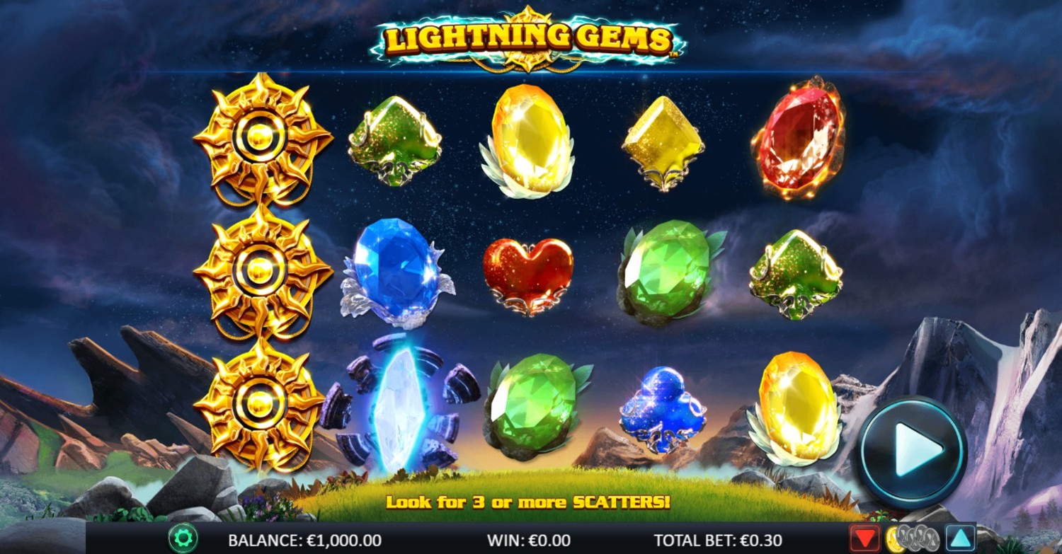 Lightning Gems 96 Slot Gameplay