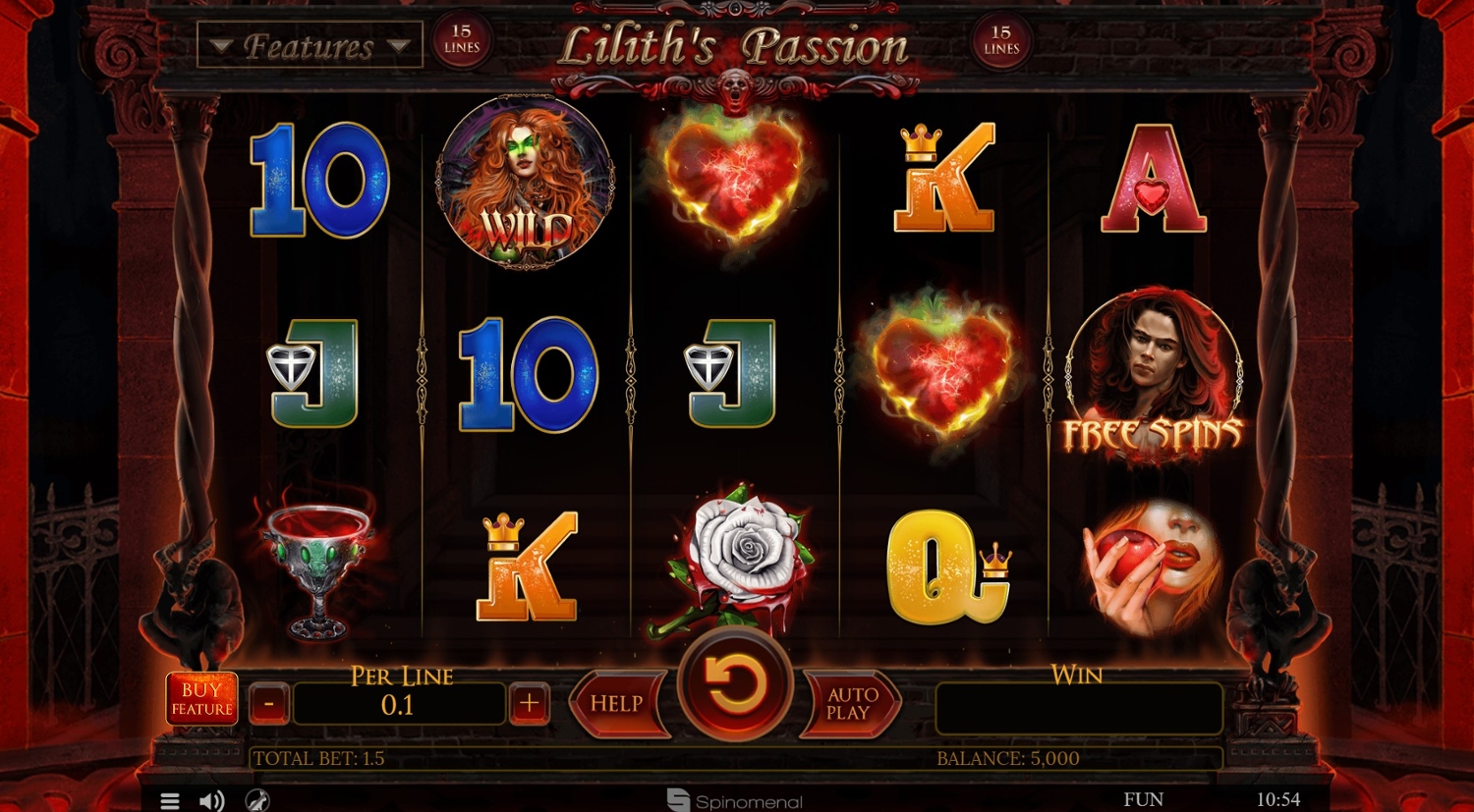 Lilith Passion 15 Lines Slot Gameplay