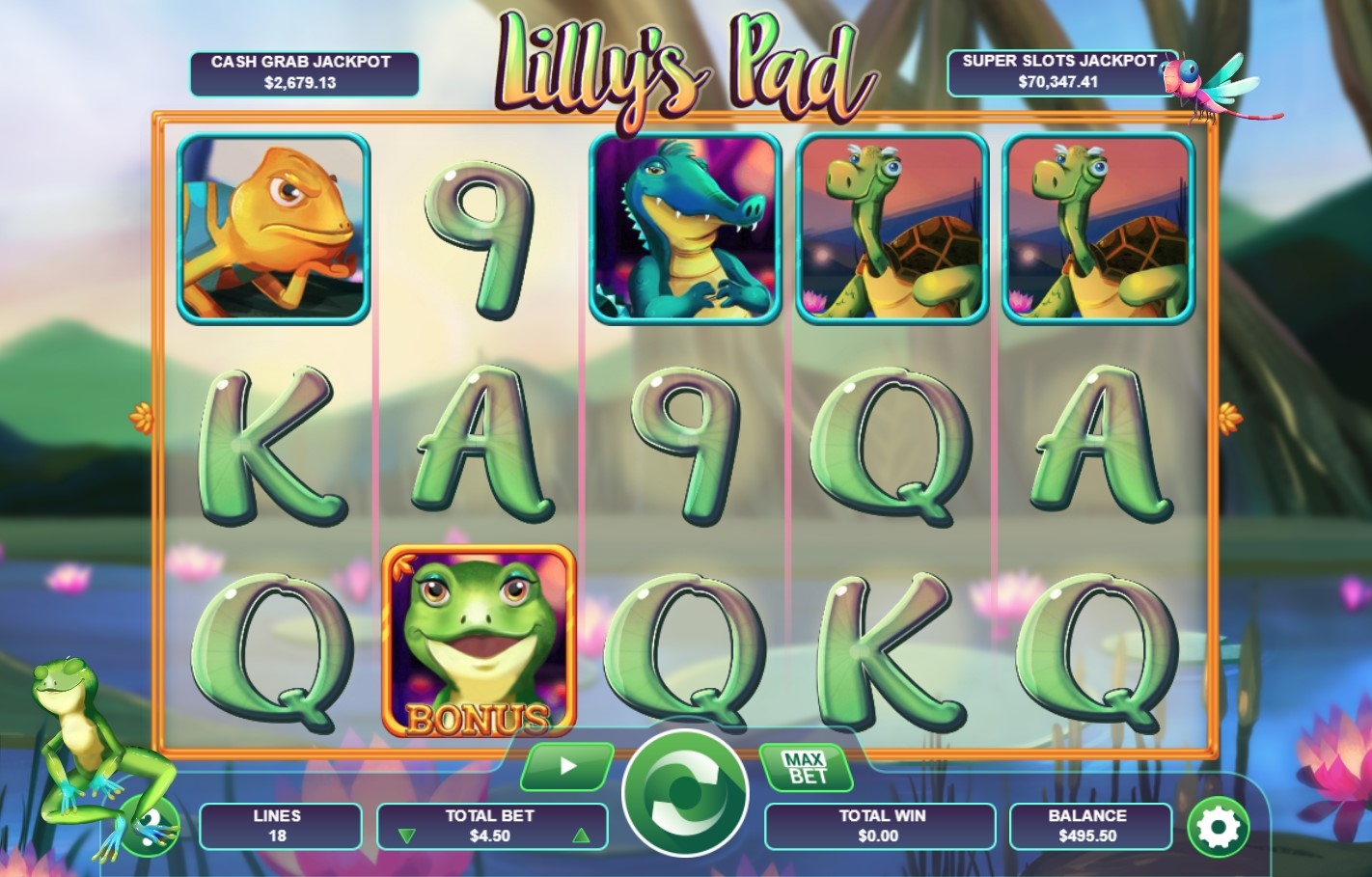 Lilly's Pad Slot Gameplay