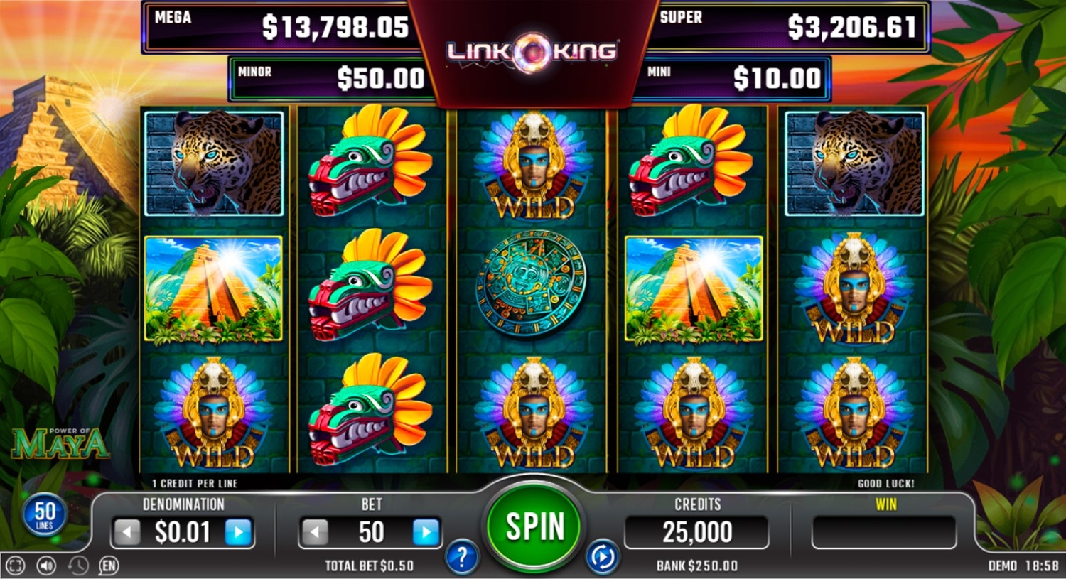 Link King Power of Maya Slot Gameplay