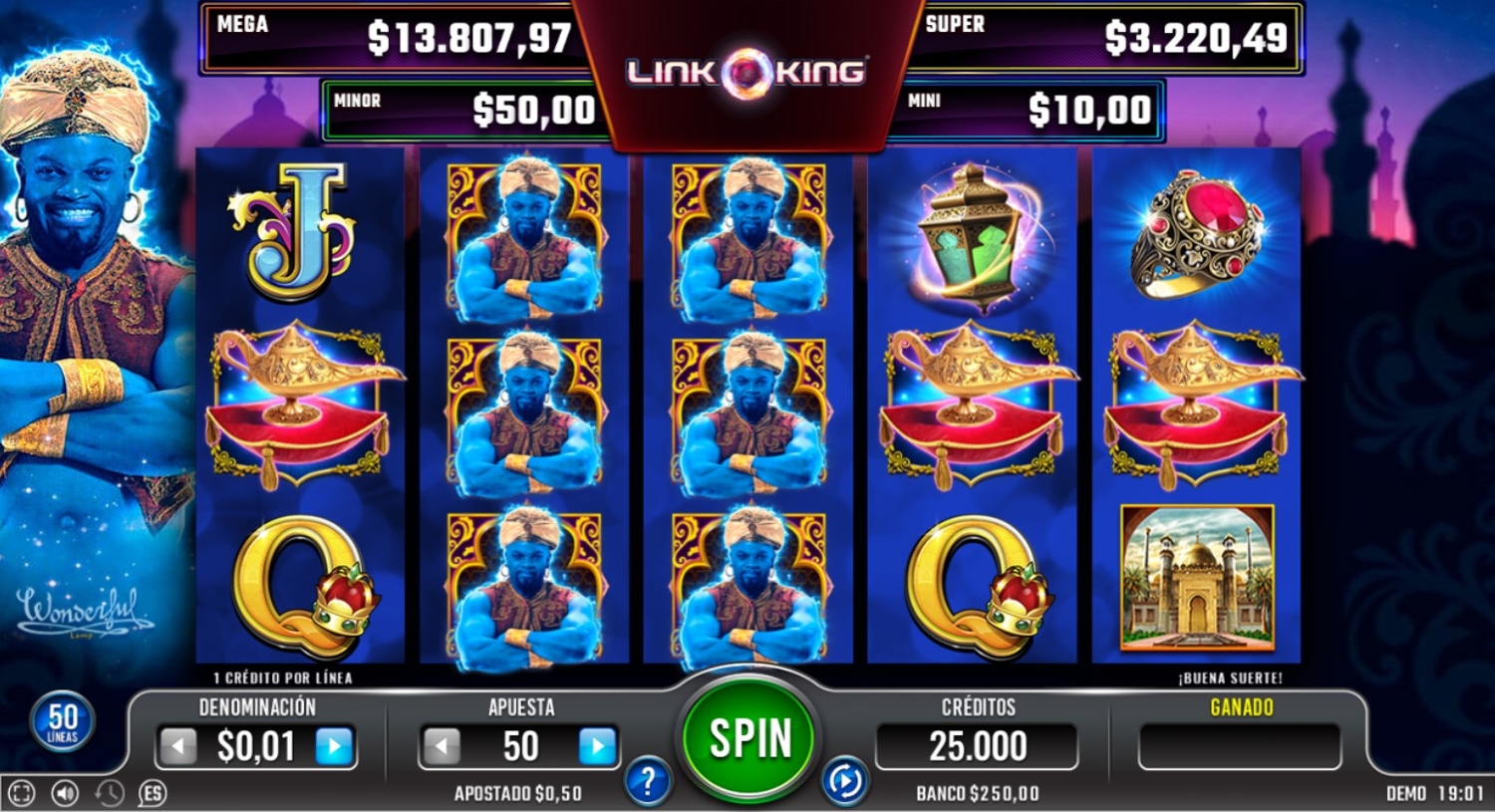 Link King Wonderful Lamp Slot Gameplay