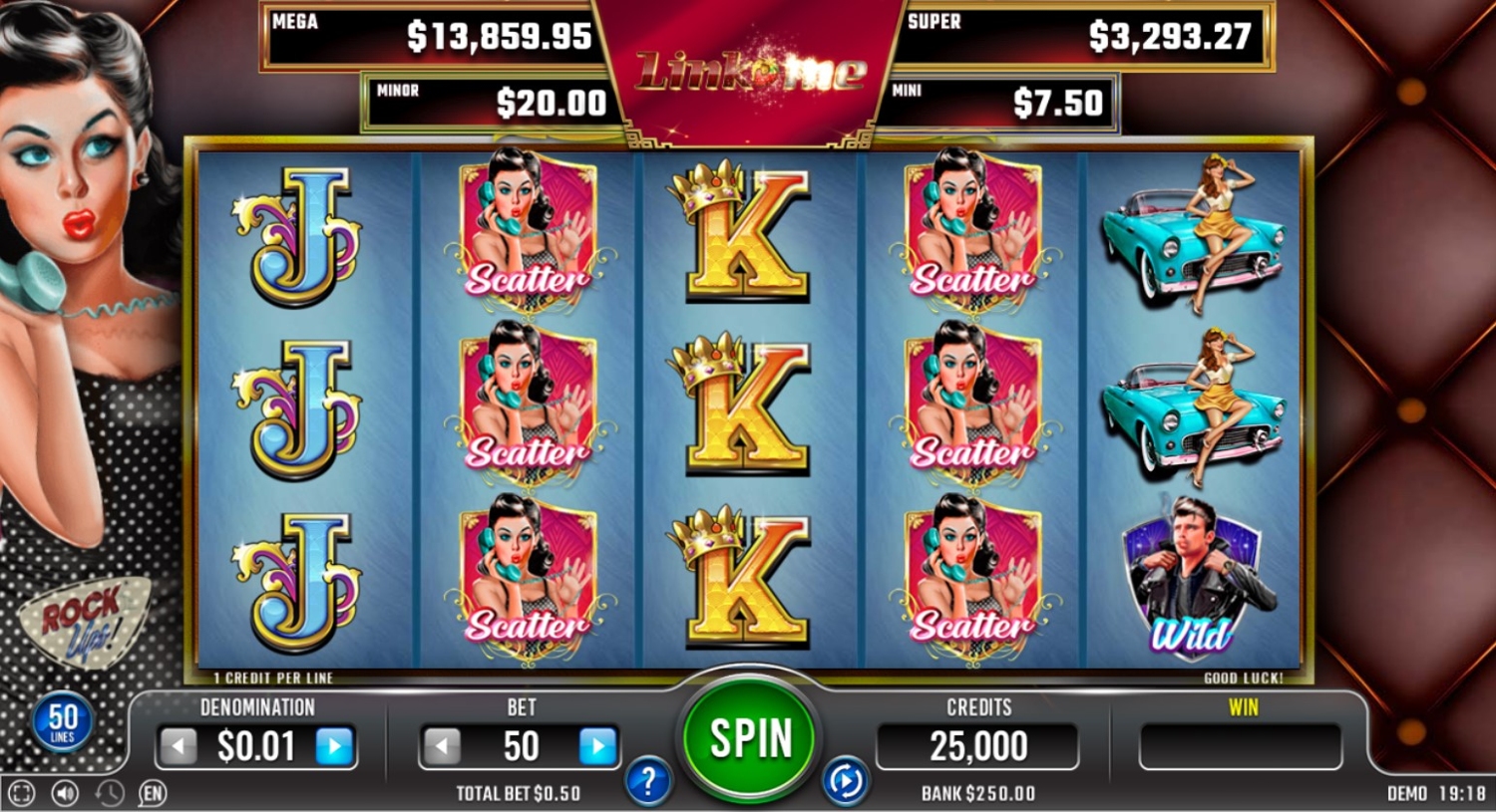 Link Me Rocks Ups! Slot Gameplay