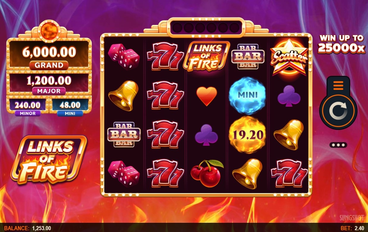 Links of Fire Slot Gameplay
