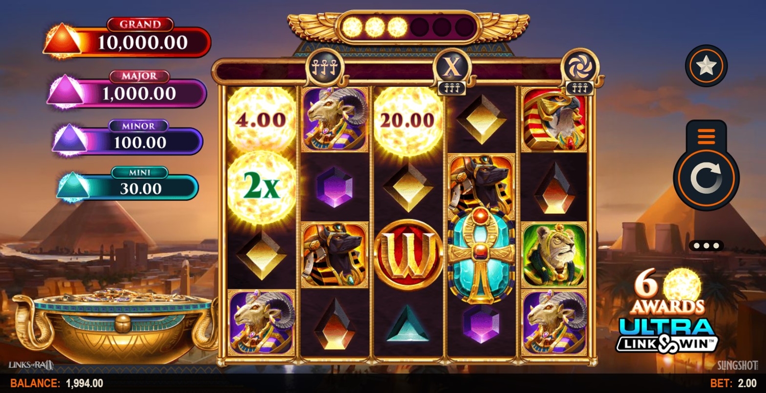 Links of Ra II Slot Gameplay